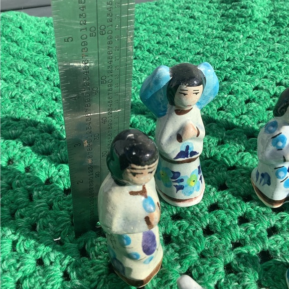 Tonala Nativity Mexico Nativity mini Figures Vintage Nativity - Picture 5 of 8